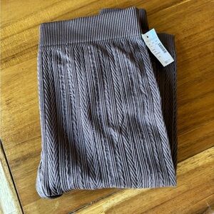 Ribbed Knit Pants in brown